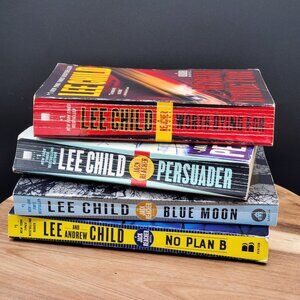 LEE CHILD Set of 4 Paperback Jack Reacher Action Crime Novel Books